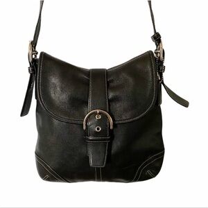 Coach black leather SoHo crossbody bag